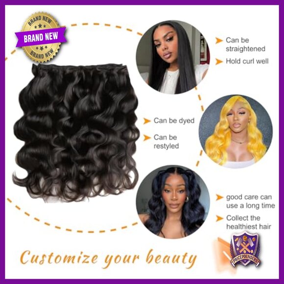 14A Brazilian Body Wave Human Hair Extensions 22 24 26 Inch 3 Bundles main image 5
